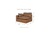 Emilia Caramel 5-Piece Sectional And Ottoman