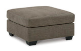 Mahoney Chocolate Oversized Accent Ottoman