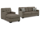 Mahoney Chocolate Sofa And Chaise