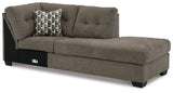 Mahoney Chocolate Right-Arm Facing Corner Chaise