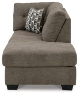 Mahoney Chocolate Right-Arm Facing Corner Chaise