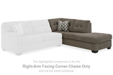 Mahoney Chocolate Right-Arm Facing Corner Chaise