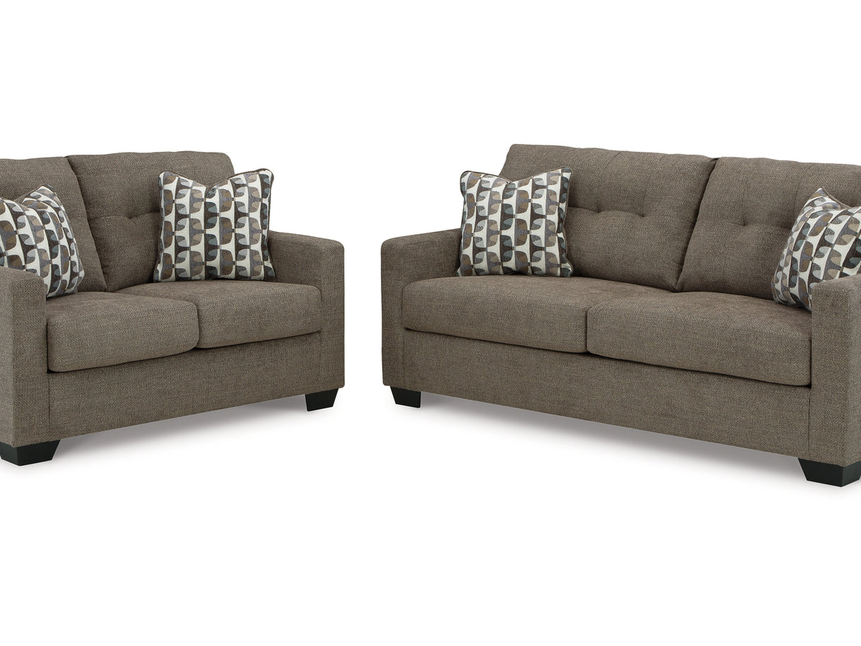 Mahoney Chocolate Sofa And Loveseat