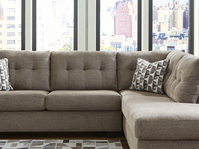 Mahoney Chocolate 2-Piece Right-Arm Facing Sectional With Chaise