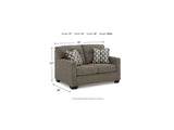Mahoney Chocolate Sofa And Loveseat