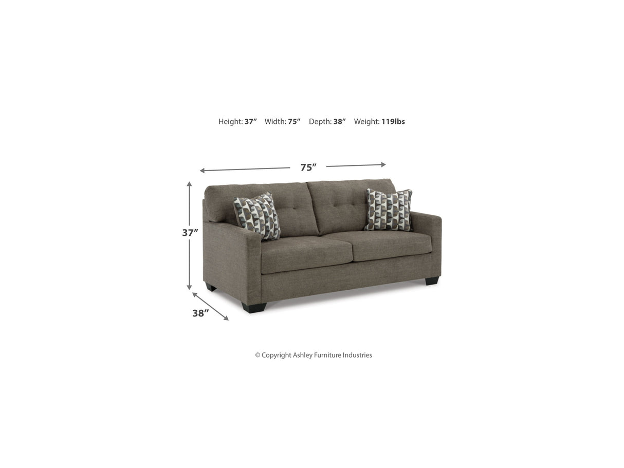 Mahoney Chocolate Sofa And Loveseat