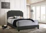 Tamarac Upholstered Nailhead Eastern King Bed Grey