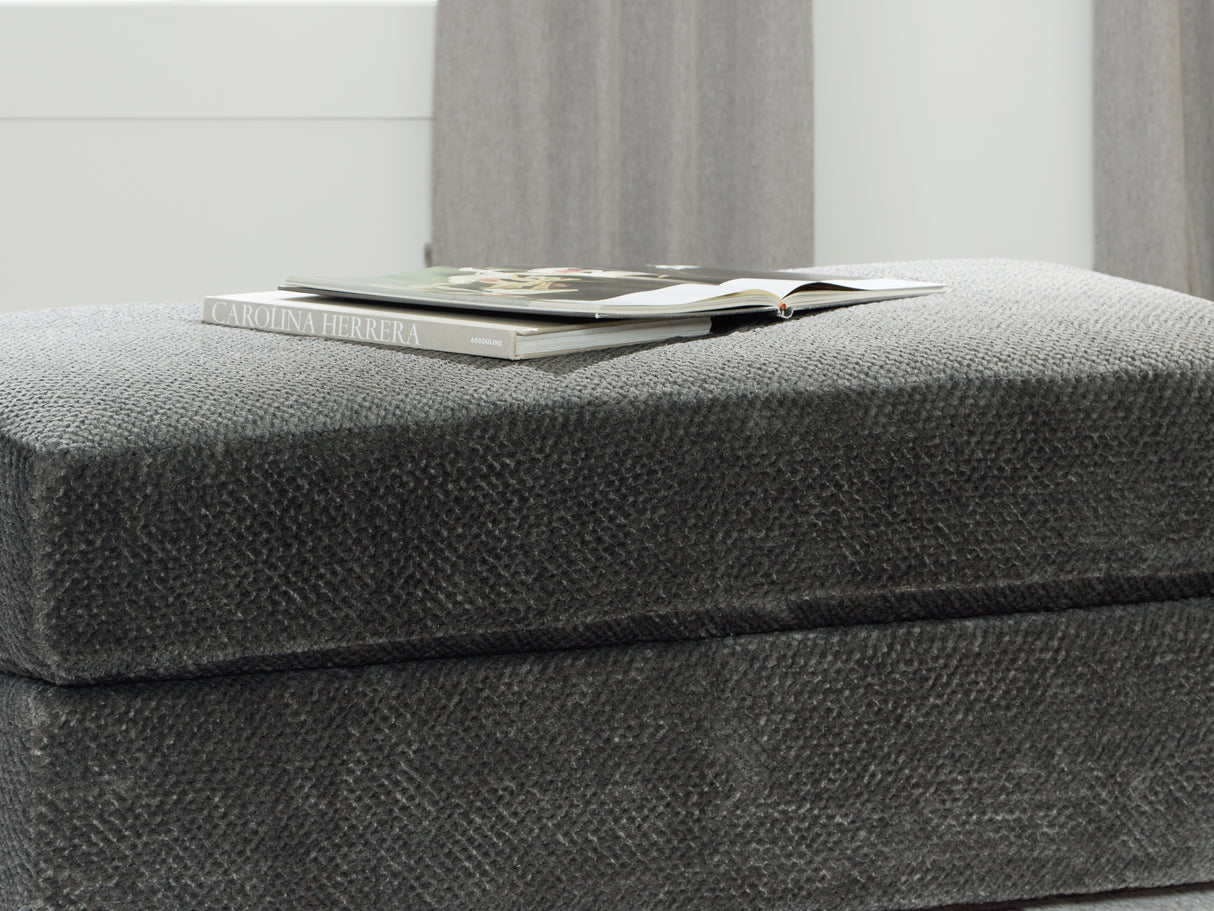 Karinne Smoke Oversized Chair And Ottoman