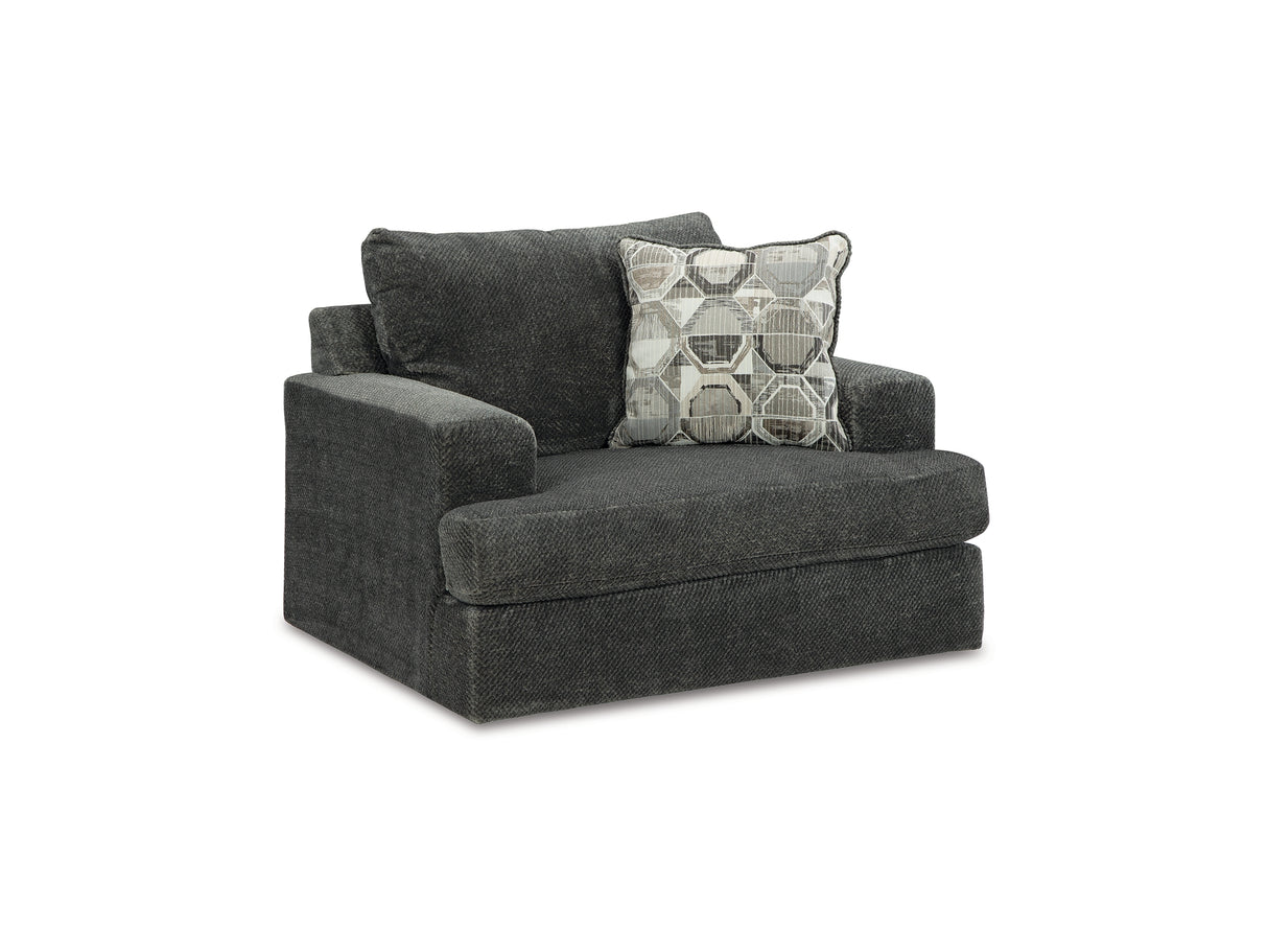 Karinne Smoke Loveseat And Chair