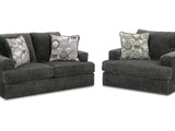 Karinne Smoke Loveseat And Chair
