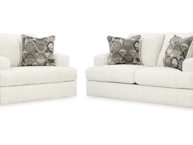 Karinne Linen Loveseat And Chair