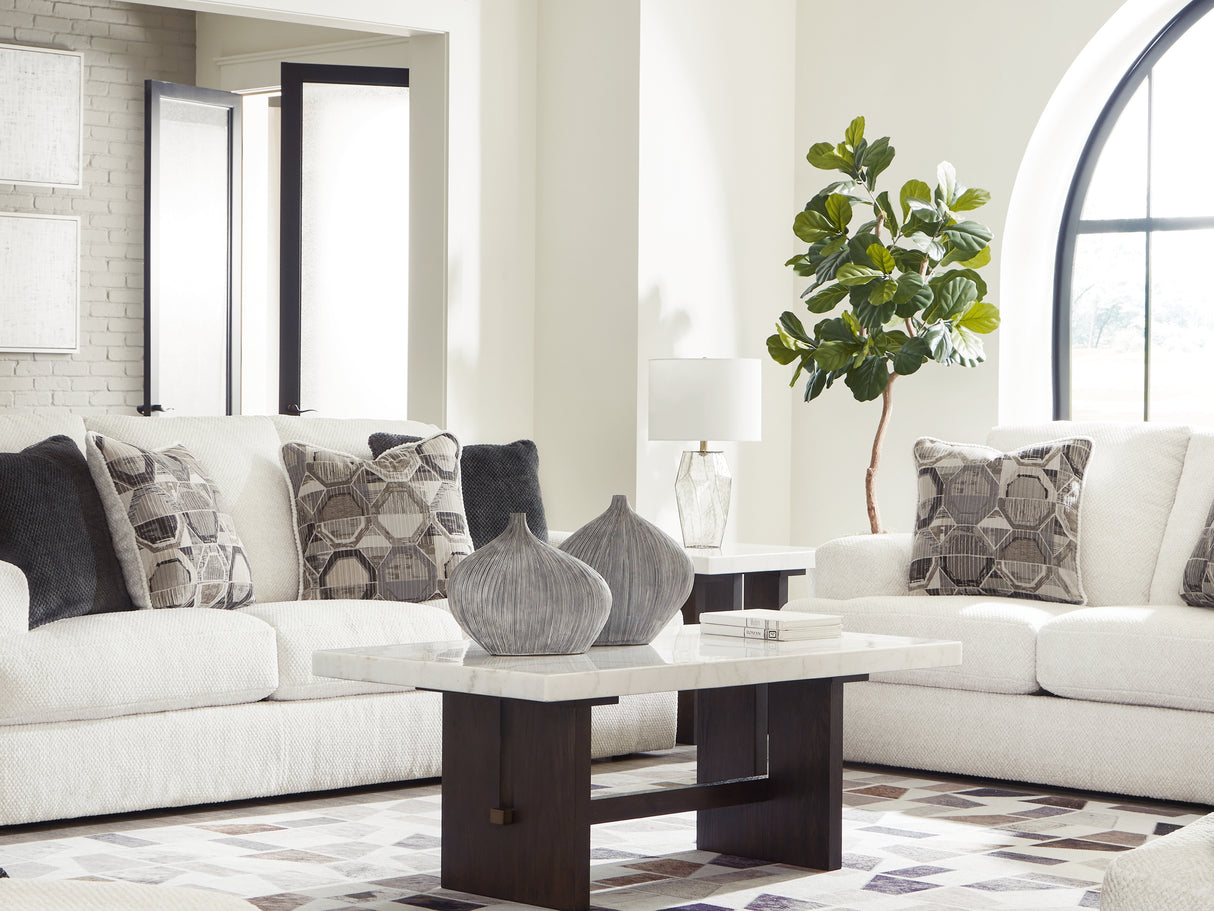 Karinne Linen Sofa, Loveseat, Oversized Chair And Ottoman