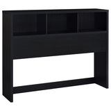 Westpark 49-inch Queen Bookcase Headboard Black