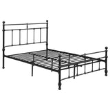 Novak Matte Black 48-Inch Metal Full Open Frame Bed