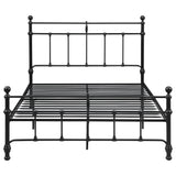 Novak Matte Black 48-Inch Metal Full Open Frame Bed