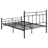 Novak Matte Black 48-Inch Metal Full Open Frame Bed