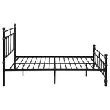 Novak Matte Black 48-Inch Metal Full Open Frame Bed