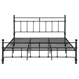 Novak Matte Black 48-Inch Metal Eastern King Open Frame Bed