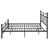 Novak Matte Black 48-Inch Metal Eastern King Open Frame Bed