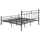 Novak Matte Black 48-Inch Metal Eastern King Open Frame Bed