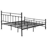 Novak Matte Black 48-Inch Metal Eastern King Open Frame Bed