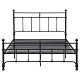 Novak Matte Black 48-Inch Metal Queen Open Frame Bed