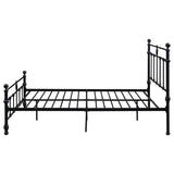 Novak Matte Black 48-Inch Metal Queen Open Frame Bed