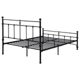 Novak Matte Black 48-Inch Metal Queen Open Frame Bed