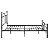 Novak Matte Black 48-Inch Metal Queen Open Frame Bed