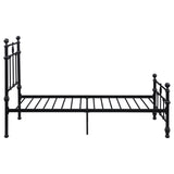 Novak Matte Black 48-Inch Metal Twin Open Frame Bed