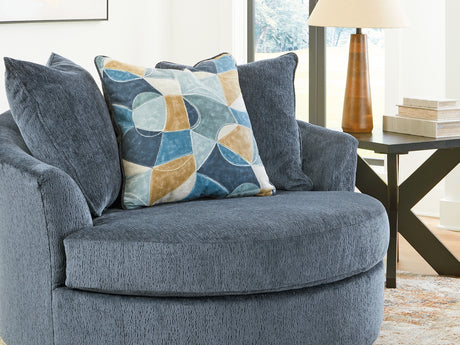 Maxon Place Navy Oversized Chair And Ottoman