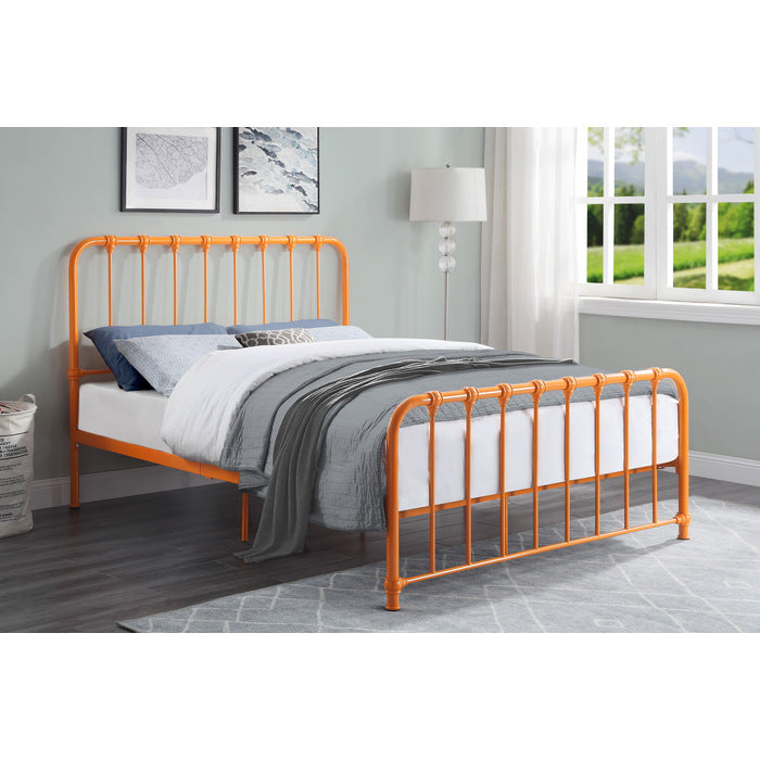 Bethany Orange Queen Metal Platform Bed