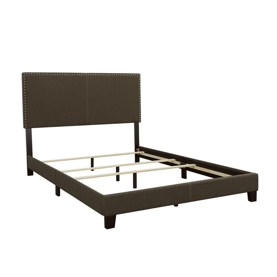 Boyd California King Upholstered Bed With Nailhead Trim Charcoal