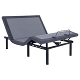 Negan Queen Adjustable Bed Base Grey And Black