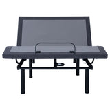 Negan Queen Adjustable Bed Base Grey And Black