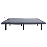 Negan Queen Adjustable Bed Base Grey And Black
