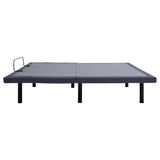 Negan Queen Adjustable Bed Base Grey And Black