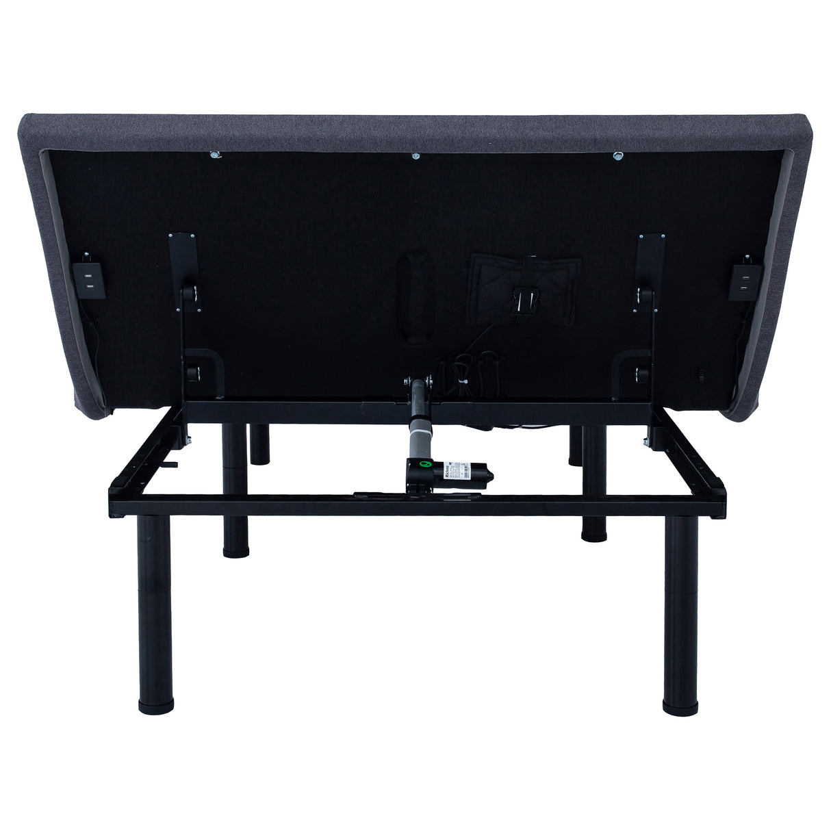 Negan Queen Adjustable Bed Base Grey And Black