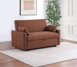 Portland Copper Boucle Upholstered Sleeper Sofa Bed