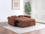 Portland Copper Boucle Upholstered Sleeper Sofa Bed