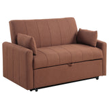 Portland Copper Boucle Upholstered Sleeper Sofa Bed