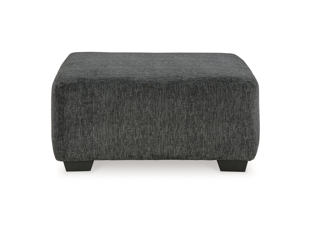 Biddeford Shadow Oversized Swivel Chair And Ottoman