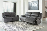 Clonmel Charcoal Power Reclining Sofa
