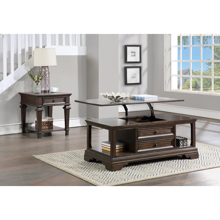 Tobias Espresso End Table