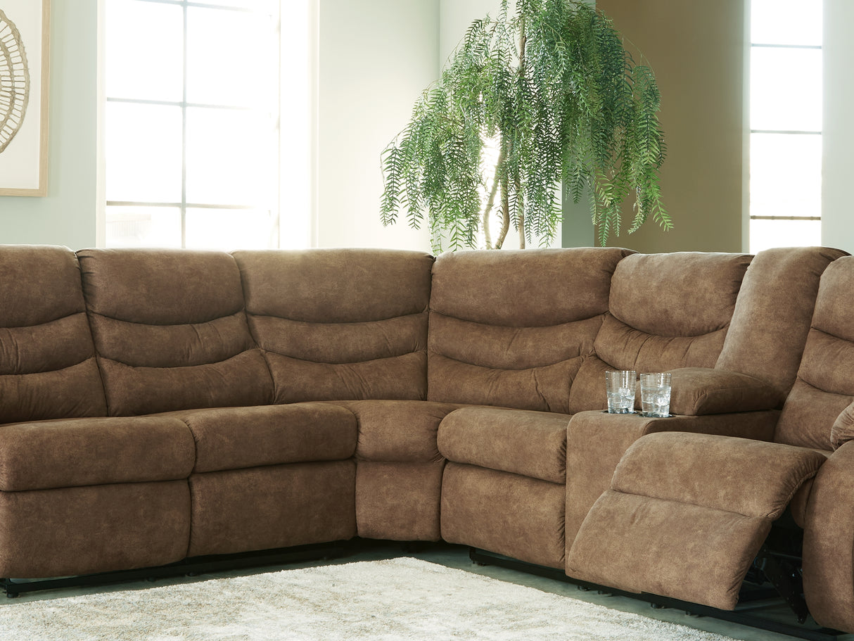 Partymate Brindle 2-Piece Reclining Sectional