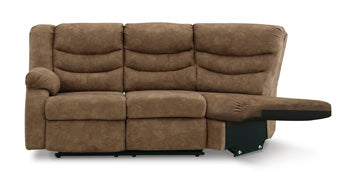 Partymate Brindle Left-Arm Facing Reclining Loveseat with Half Wedge