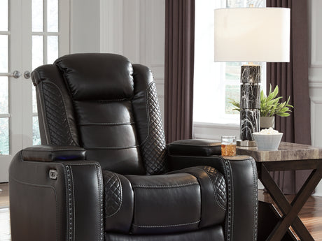 Party Time Midnight Power Reclining Sofa And Loveseat With Recliner