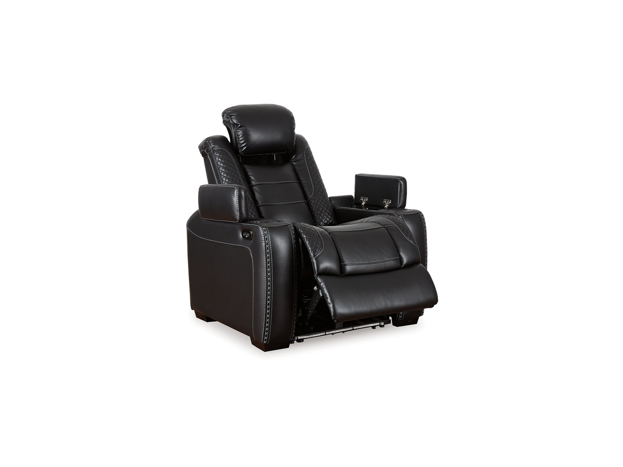 Party Time Midnight Power Reclining Sofa And Loveseat With Recliner
