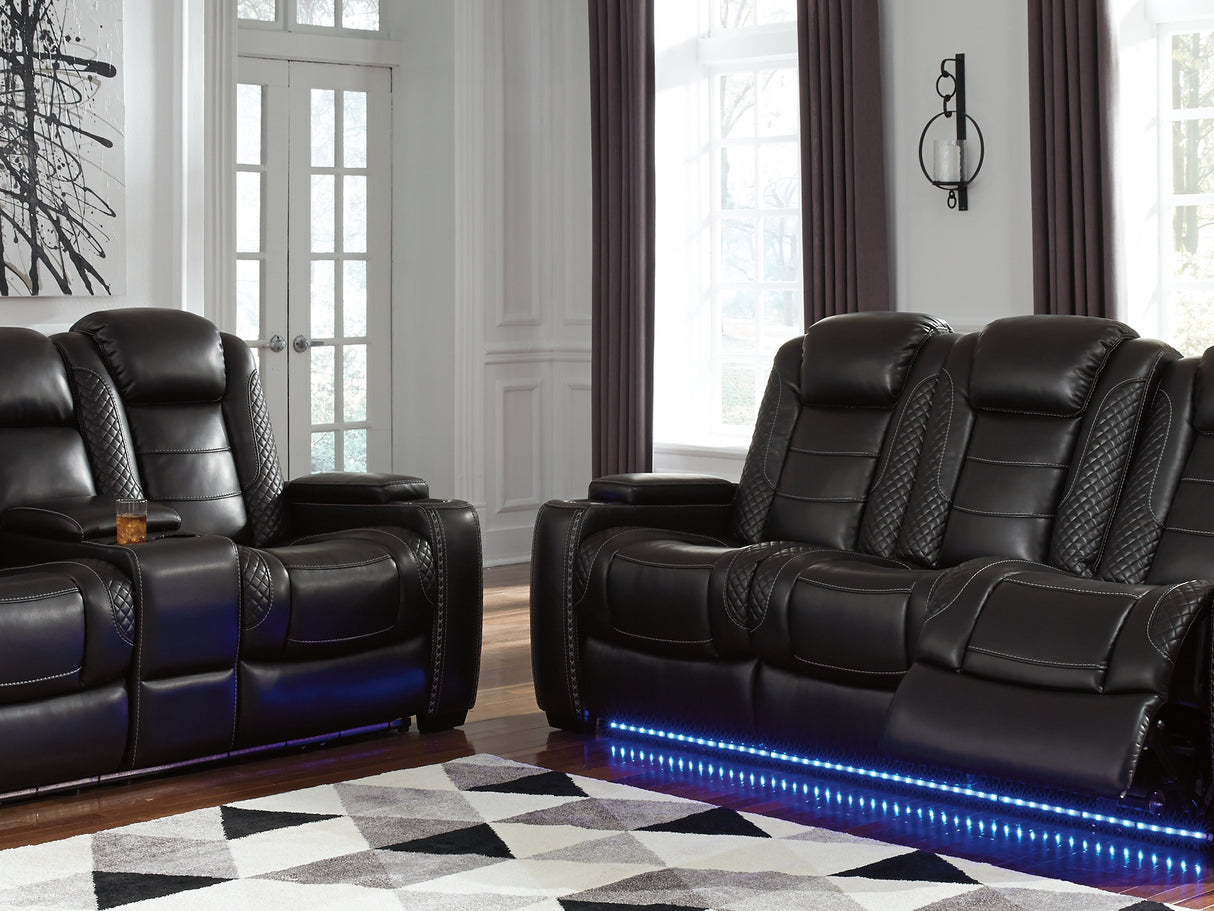 Party Time Midnight Reclining Sofa And Loveseat