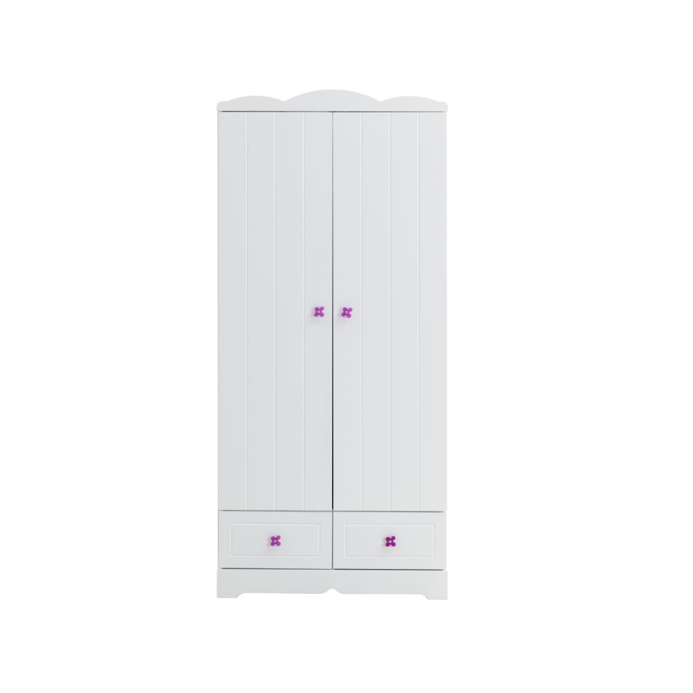 Meyer White Finish Wardrobe